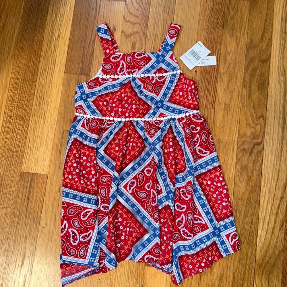 Toddler Girls bandana Dress 3T NWT